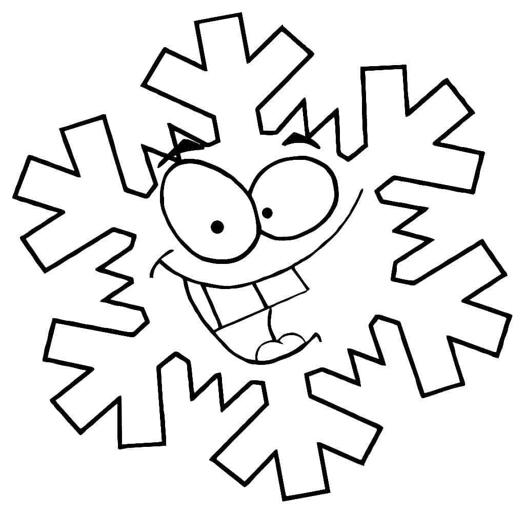 Sjov snefnug Tegninger til Farvelægning