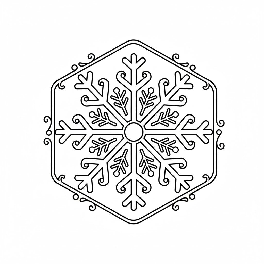 Snefnug let Tegninger til Farvelægning