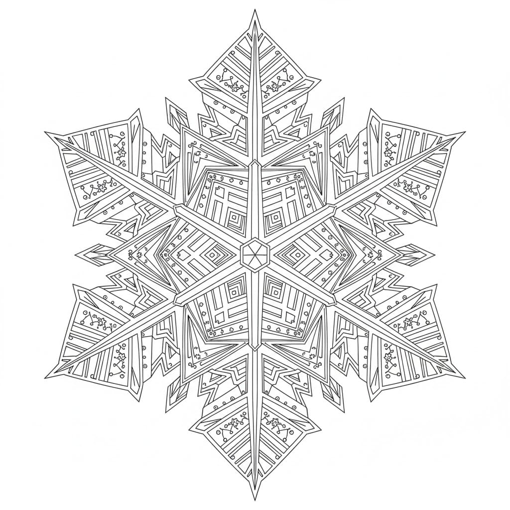 Snefnug normal Tegninger til Farvelægning