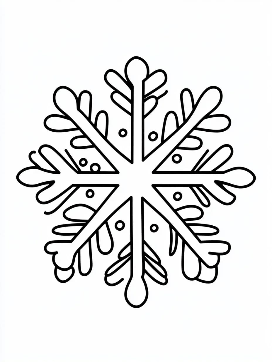 Snefnug printbar Tegninger til Farvelægning