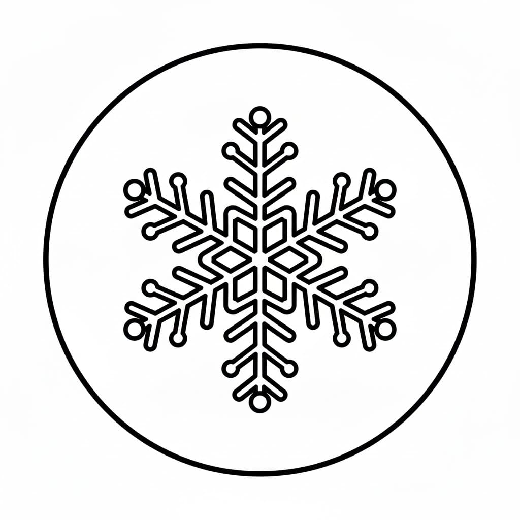 Snefnug simpelt Tegninger til Farvelægning