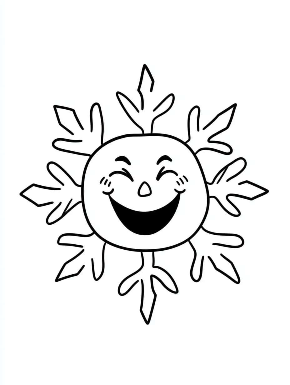 Snefnug sød Tegninger til Farvelægning