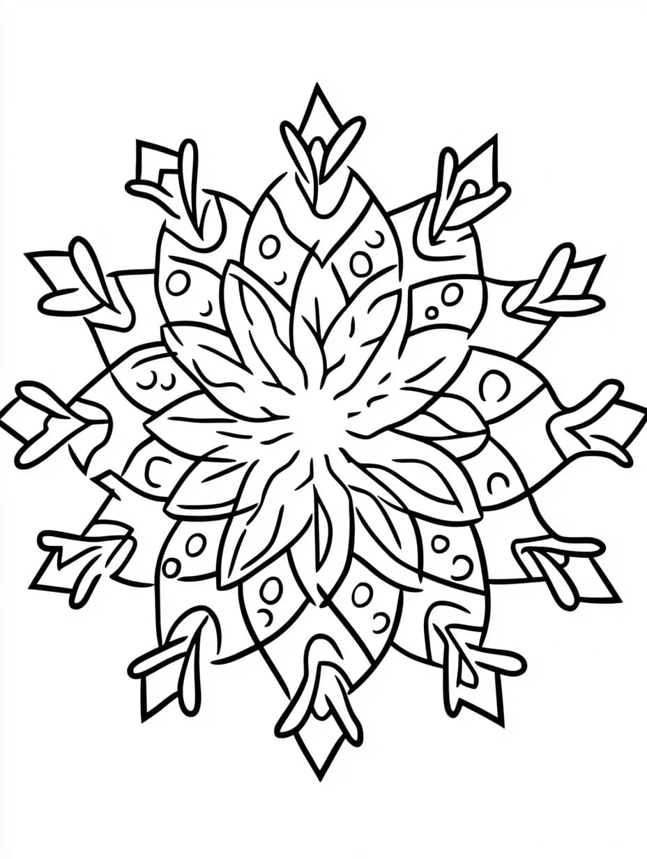 Snefnug til barn Tegninger til Farvelægning