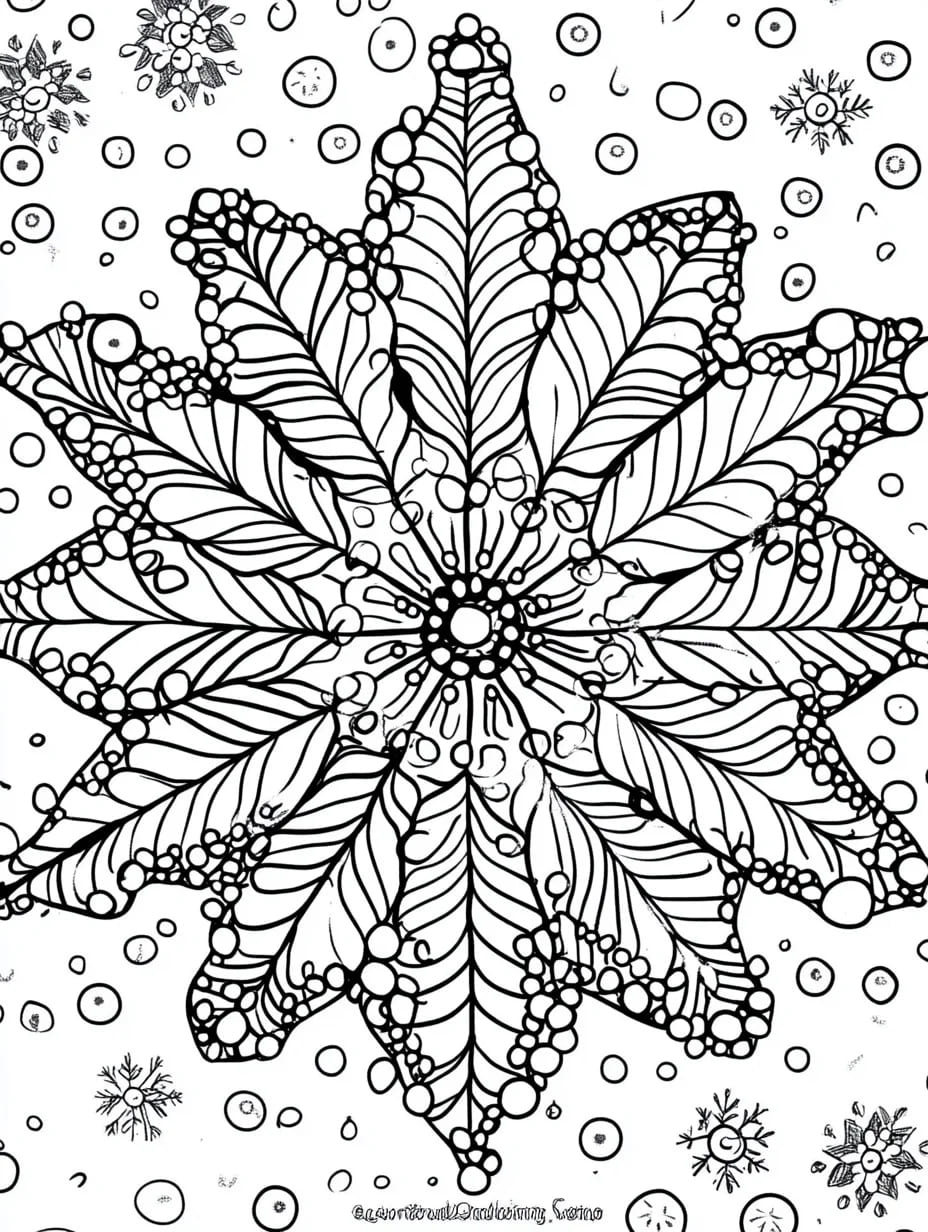 Snefnug til børn Tegninger til Farvelægning