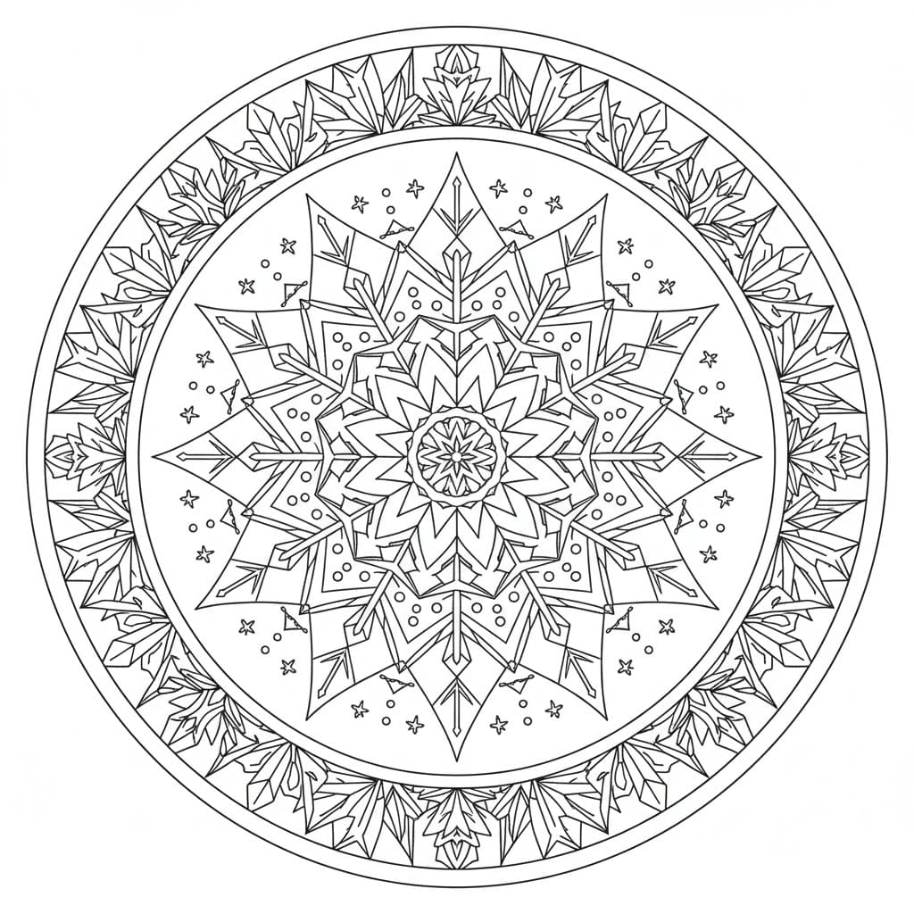 Snefnugfri Tegninger til Farvelægning