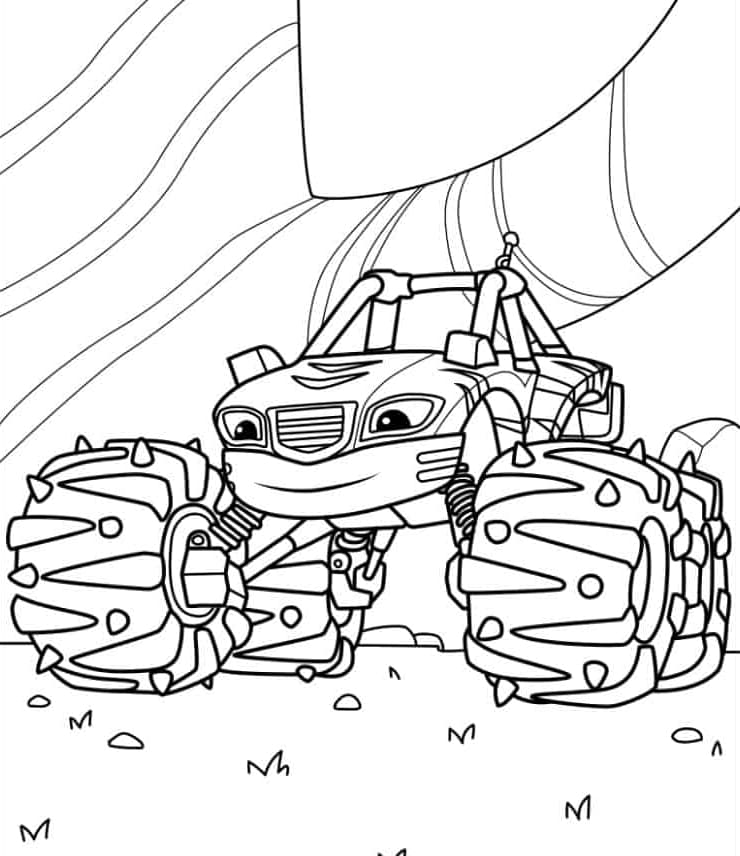 Stripes Monster-maskine Tegninger til Farvelægning