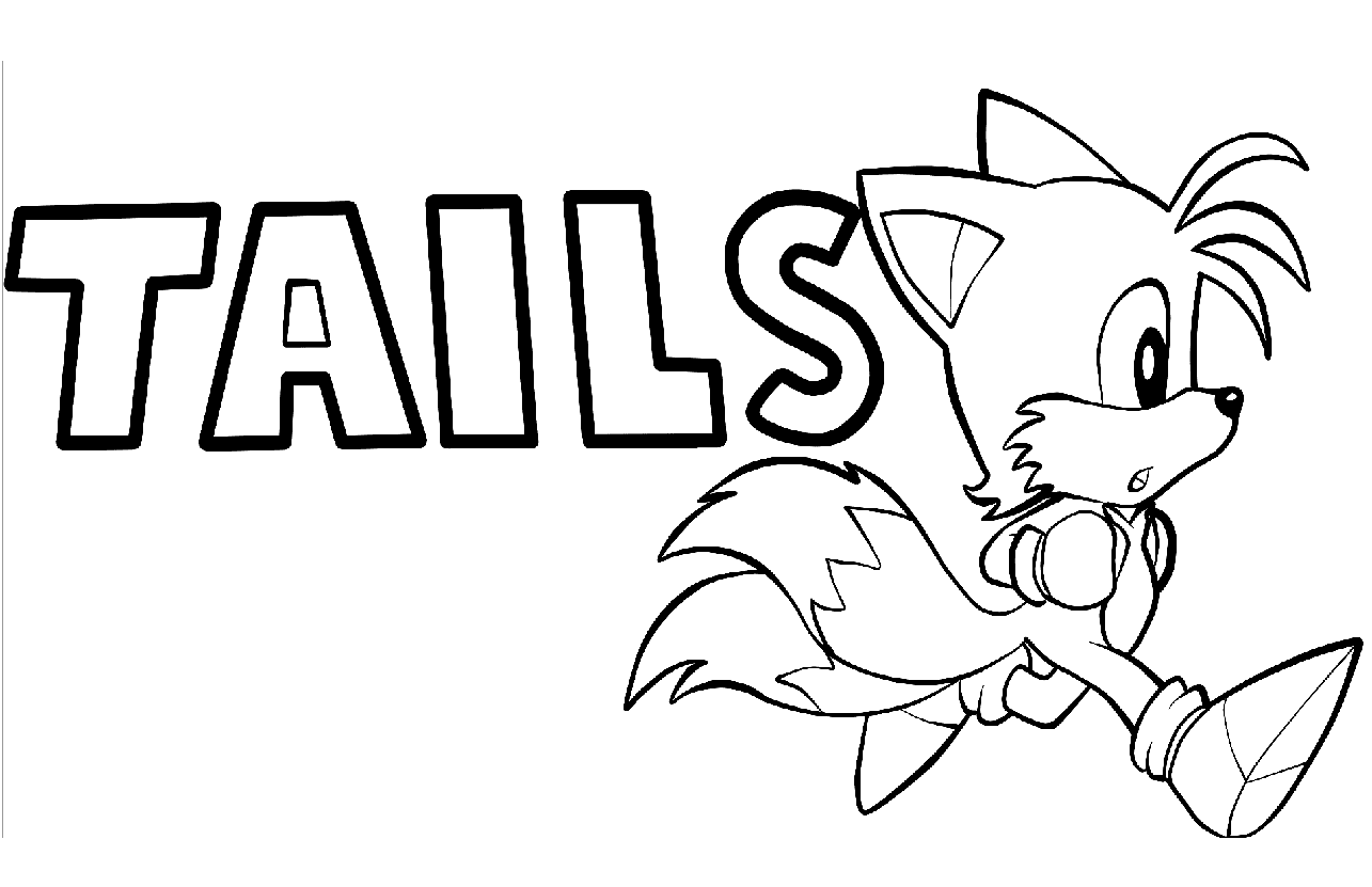 Tails Tegninger til Farvelægning