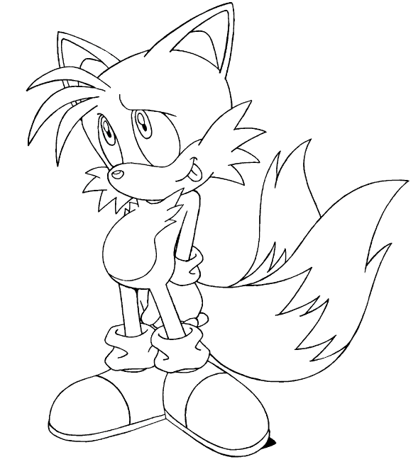 Tails Sød Tegninger til Farvelægning