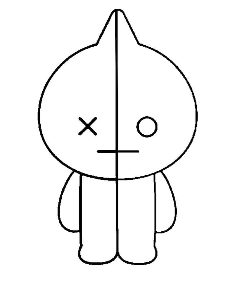 Van fra BT21 Tegninger til Farvelægning