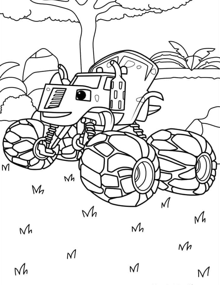 Zeg Dinosaur Monster Machine Tegninger til Farvelægning