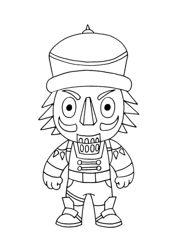 En lille nøddeknækker Tegninger til Farvelægning