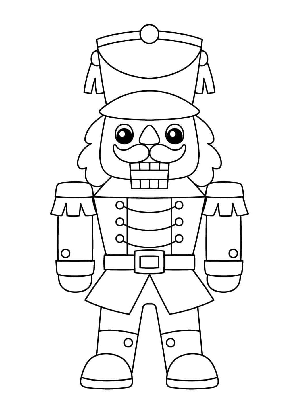 Enkel nøddeknækker til børn Tegninger til Farvelægning