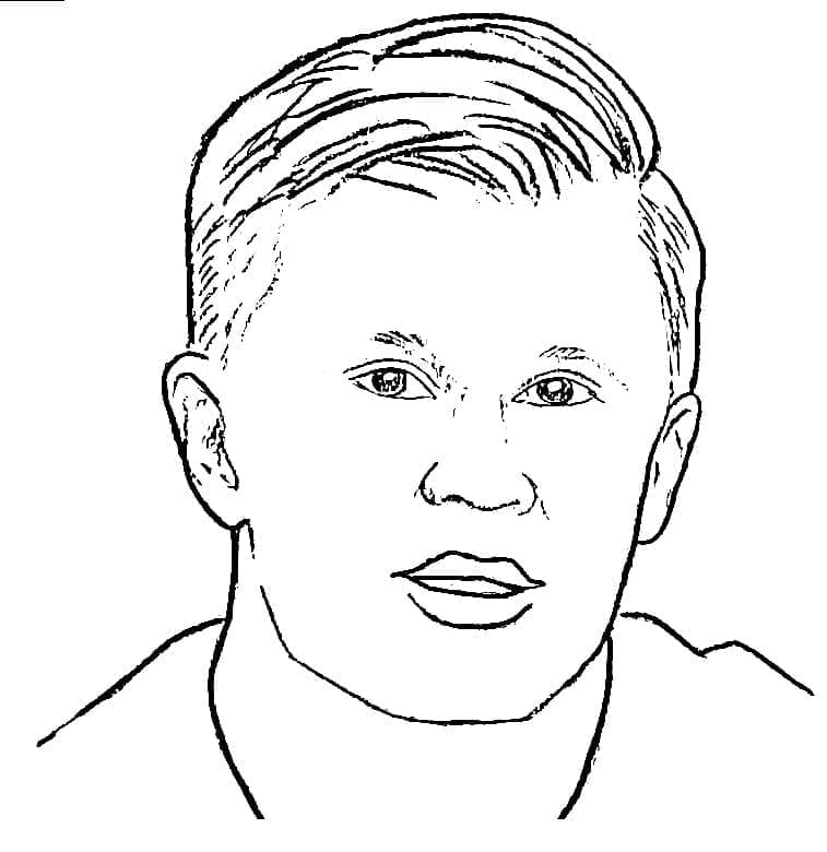 Erling Haaland Tegninger til Farvelægning