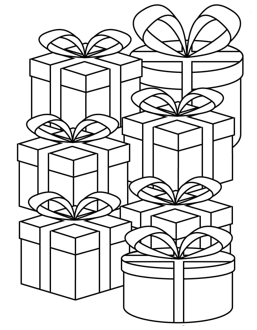 Julegaver til børn Tegninger til Farvelægning