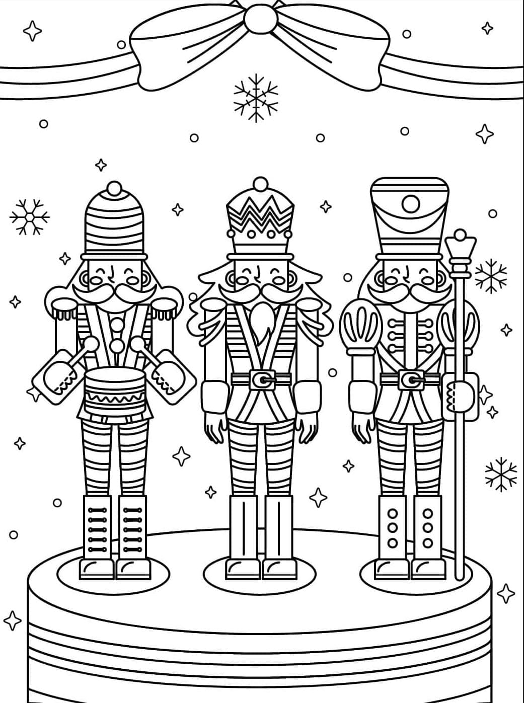 Julenøddeknækkeren Tegninger til Farvelægning