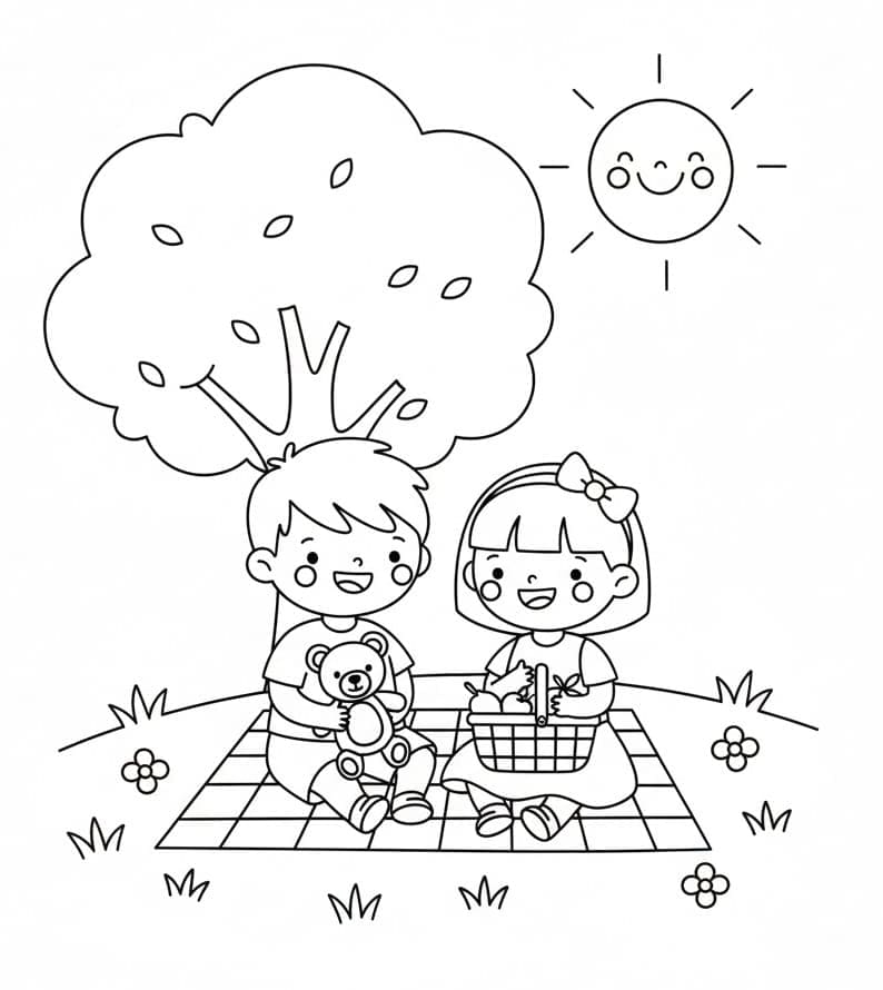 Meget dejlig campingplads Tegninger til Farvelægning