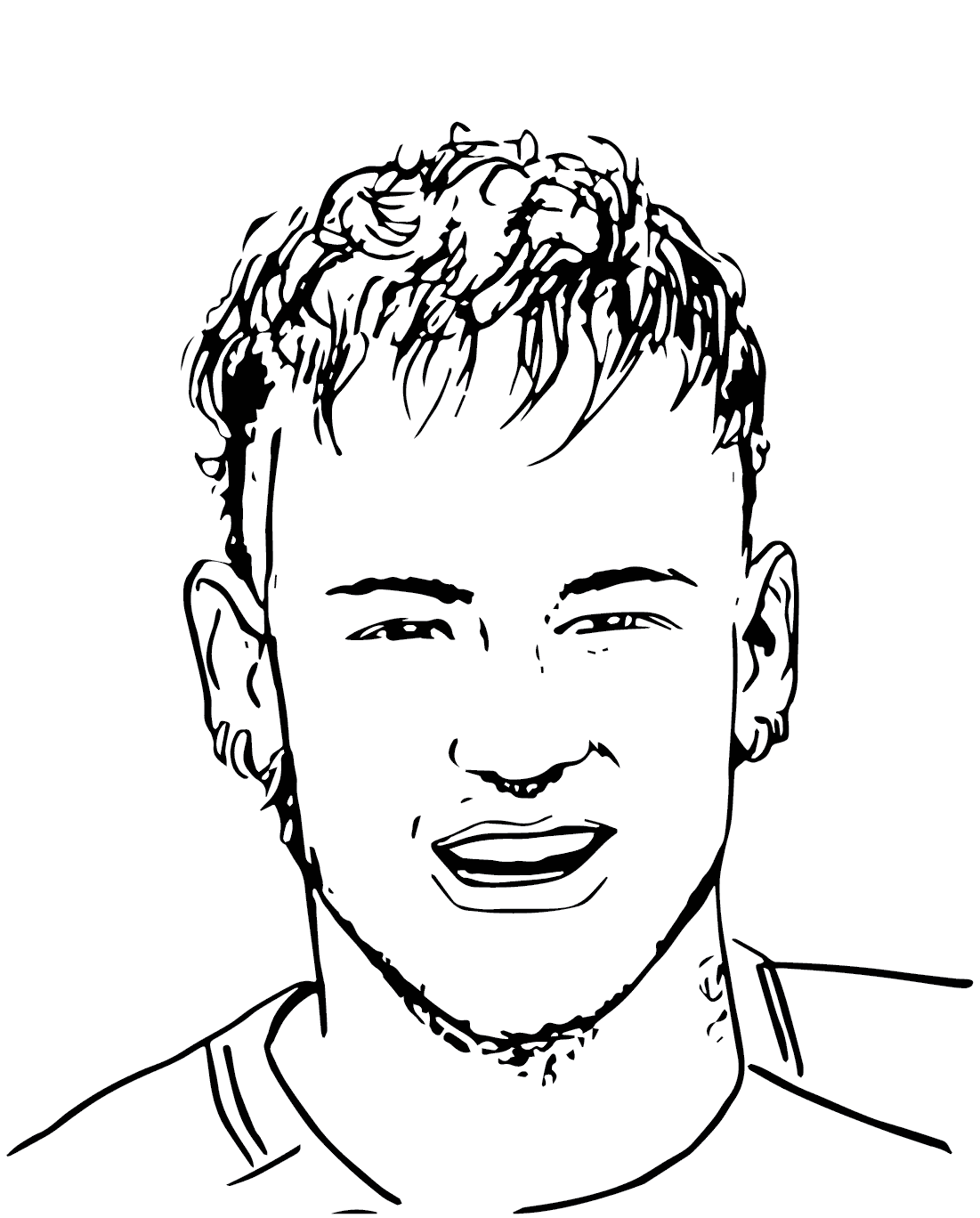 Neymar glad Tegninger til Farvelægning