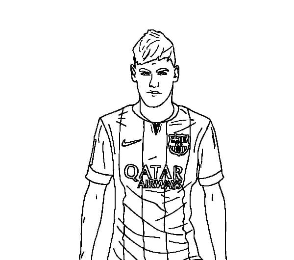 Neymar Jr. Tegninger til Farvelægning