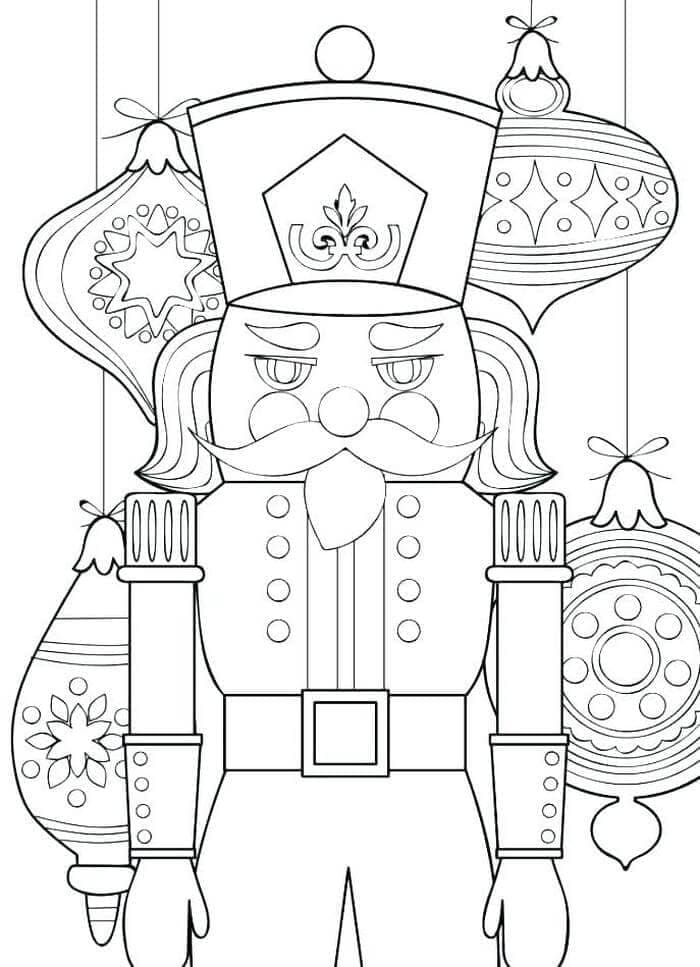 Nøddeknækkeren til nytårsaften Tegninger til Farvelægning
