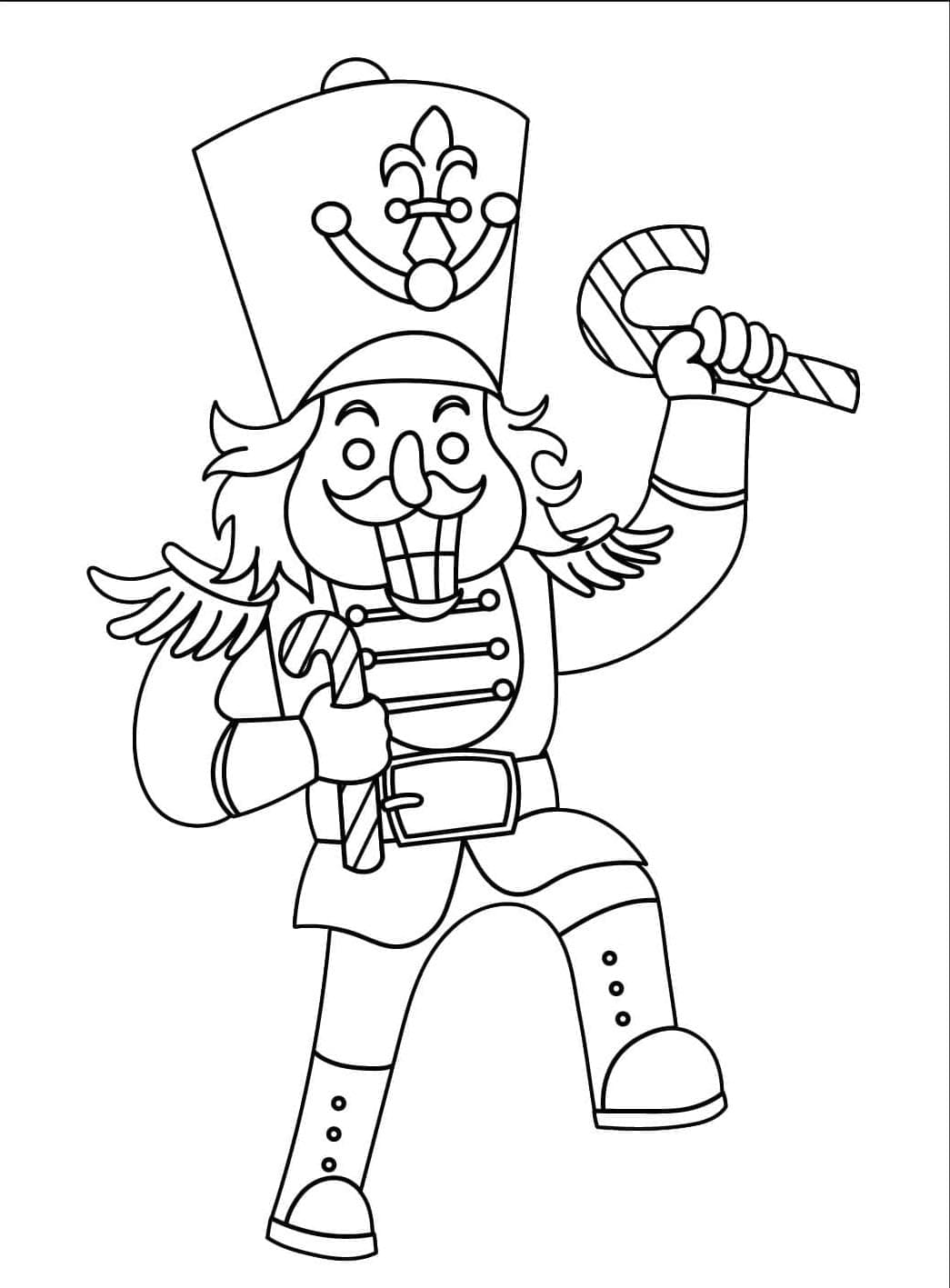 Nøddeknækkeren uddeler slik Tegninger til Farvelægning