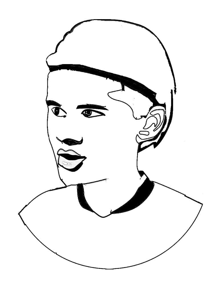 Printbar Erling Haaland til børn Tegninger til Farvelægning