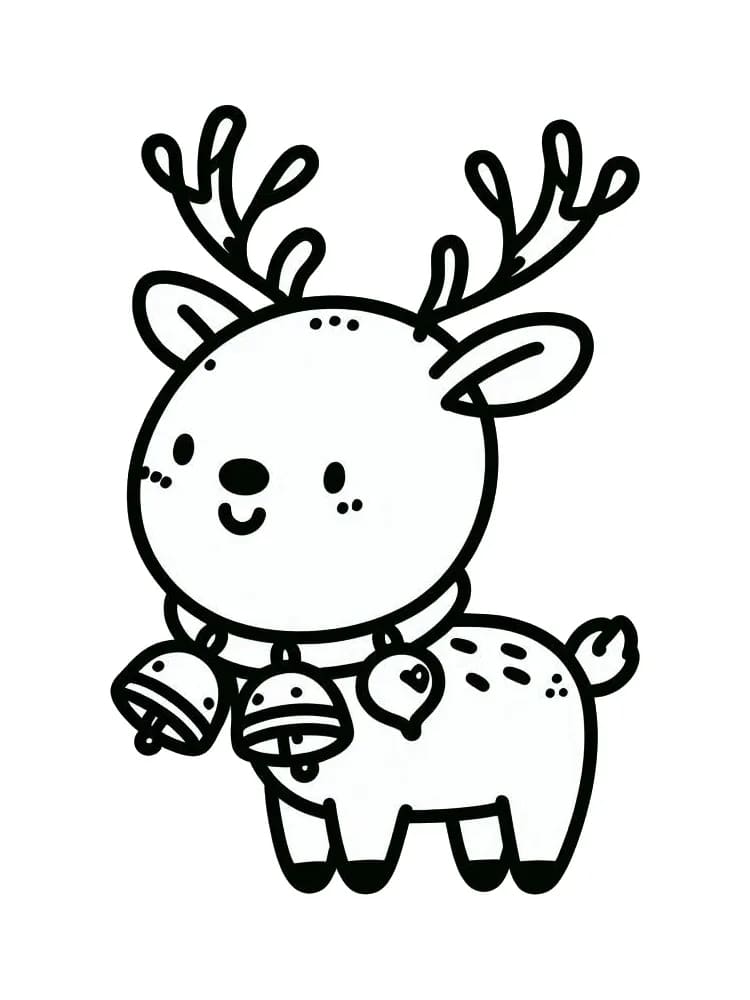 Rensdyr Tegninger til Farvelægning