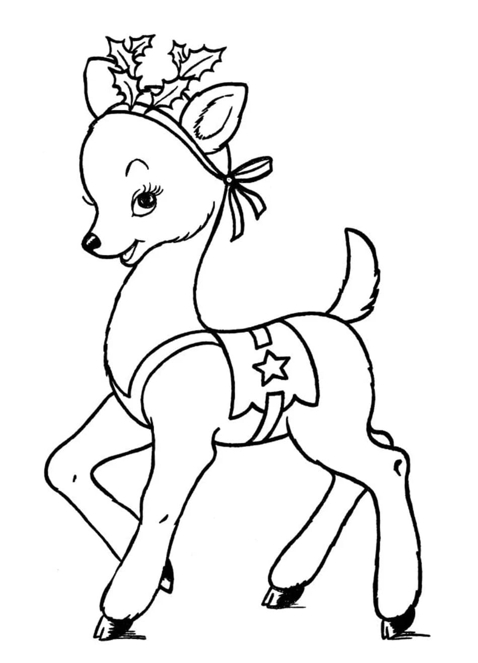 Rudolfs jul Tegninger til Farvelægning