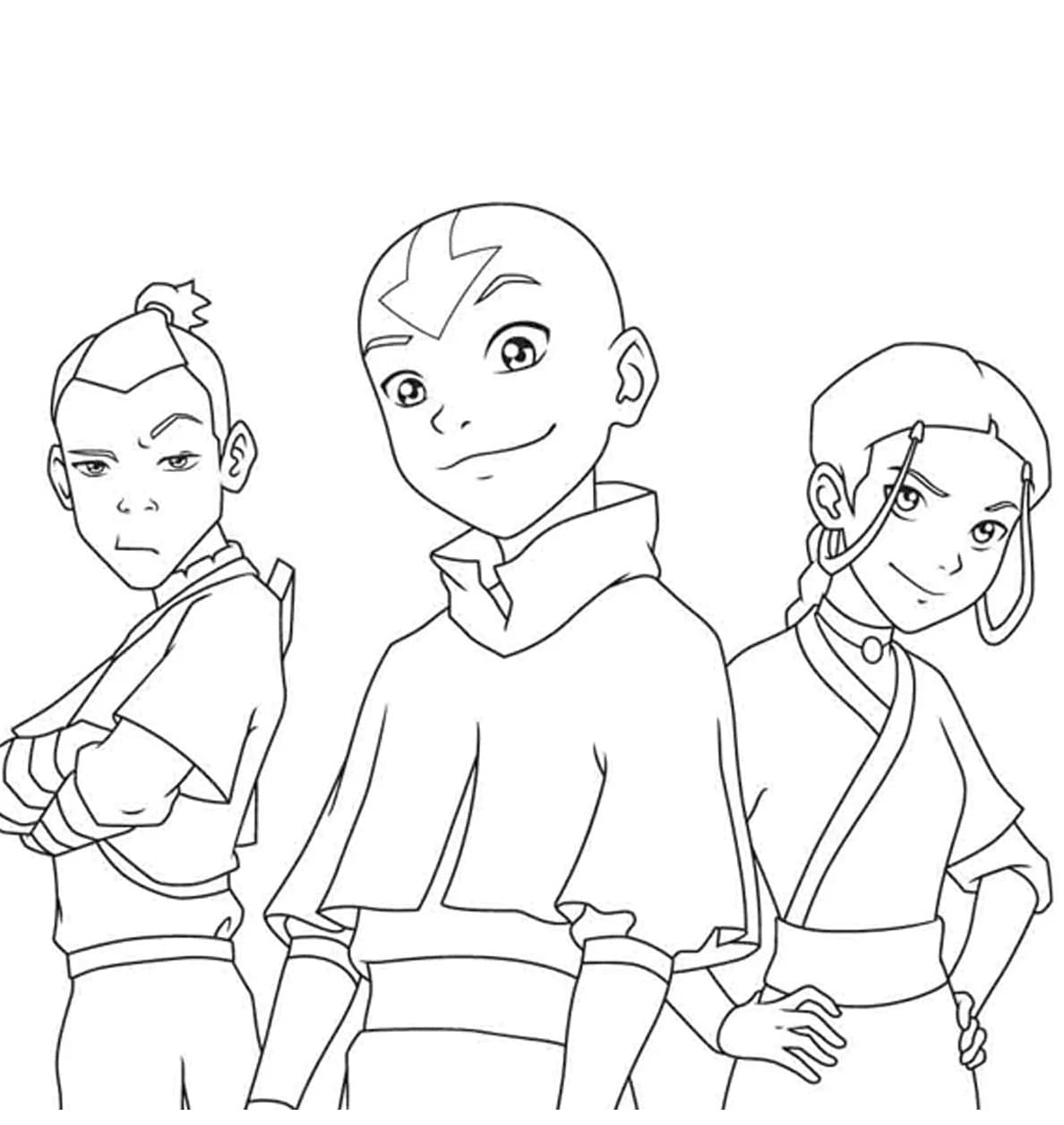 Avatar Tegninger til Farvelægning