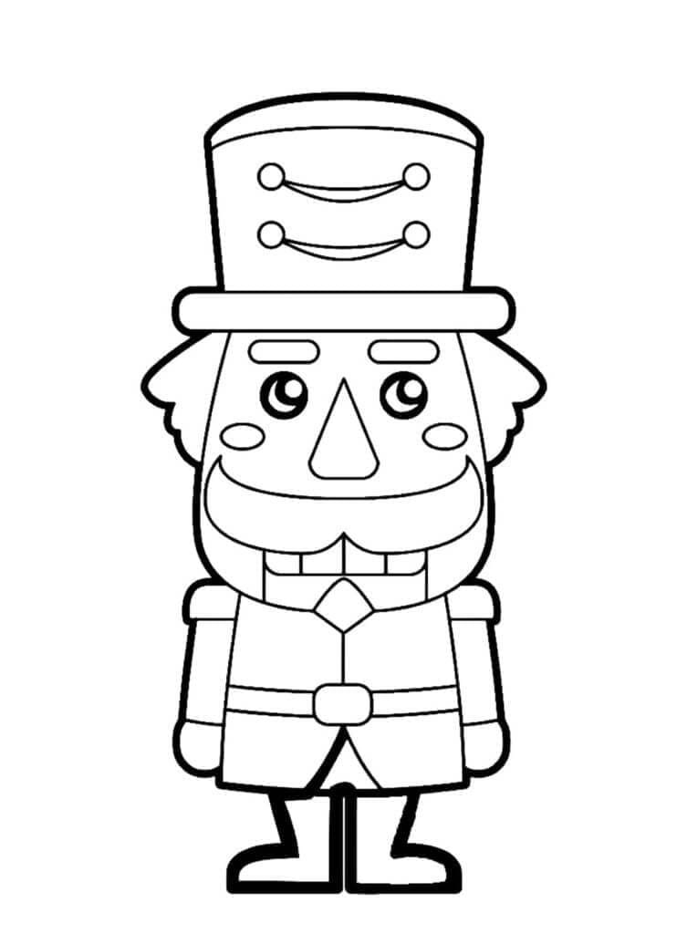 Soldat Nøddeknækker Tegninger til Farvelægning