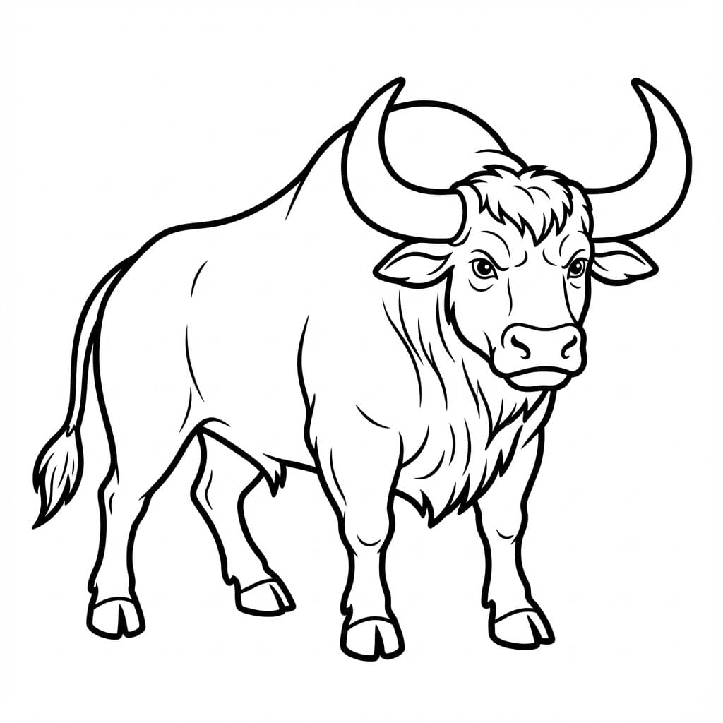 Stor tyr Tegninger til Farvelægning