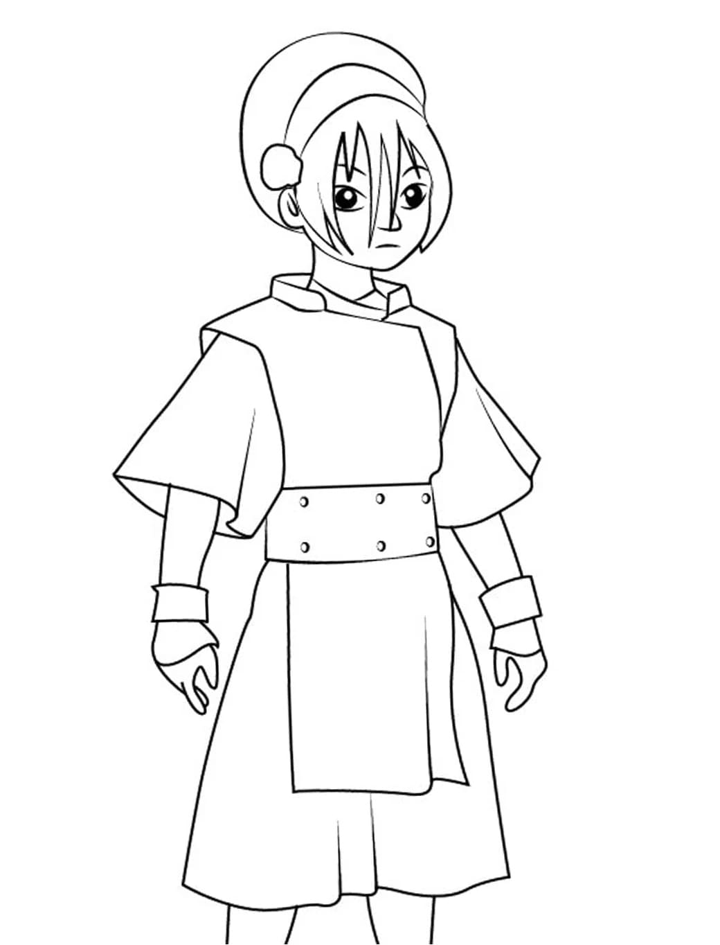 Toph Beifong fra Avatar Tegninger til Farvelægning