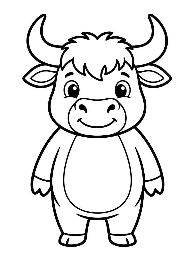 Tyren er meget sød Tegninger til Farvelægning