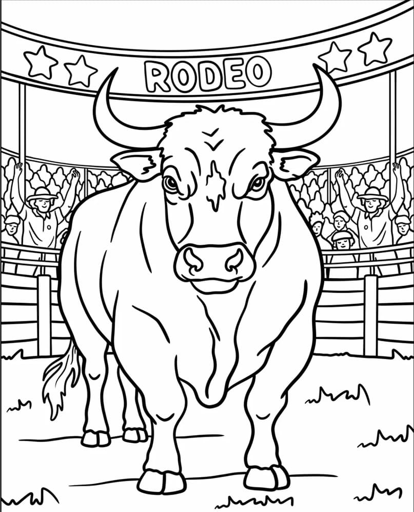 Vred tyr Tegninger til Farvelægning