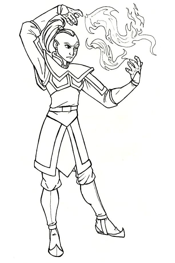 Zuko Avatar Tegninger til Farvelægning