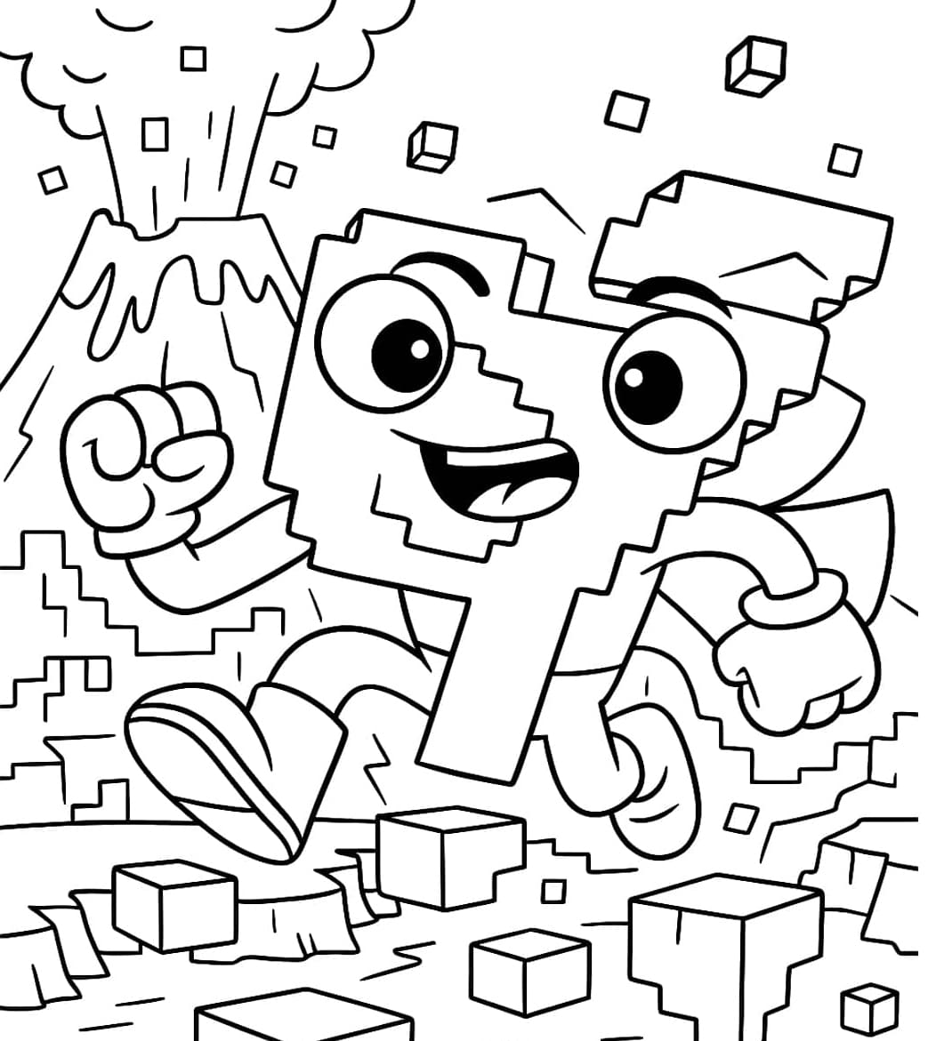 67 Brainrot løb Tegninger til Farvelægning