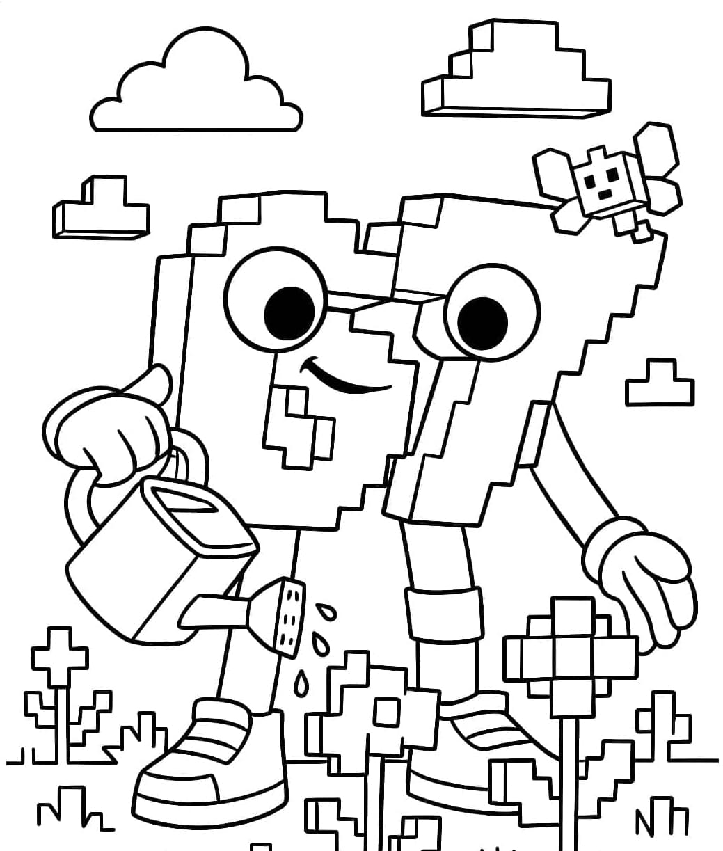 67 Brainrot pæn Tegninger til Farvelægning