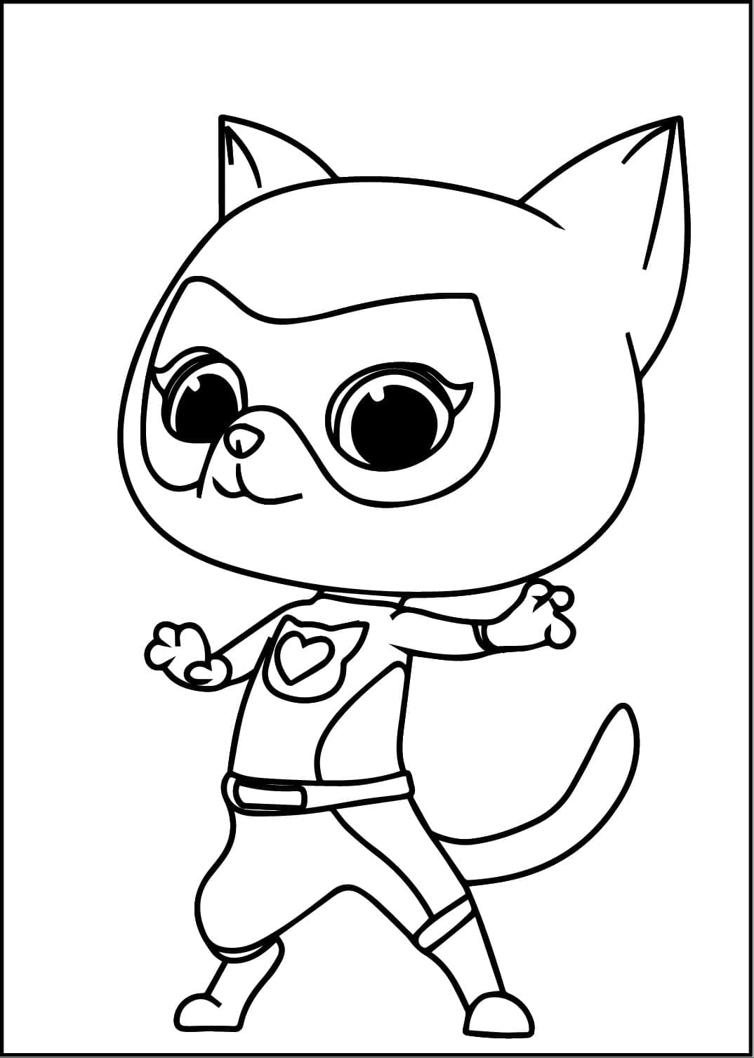 Bitsy fra Superkillinger Tegninger til Farvelægning