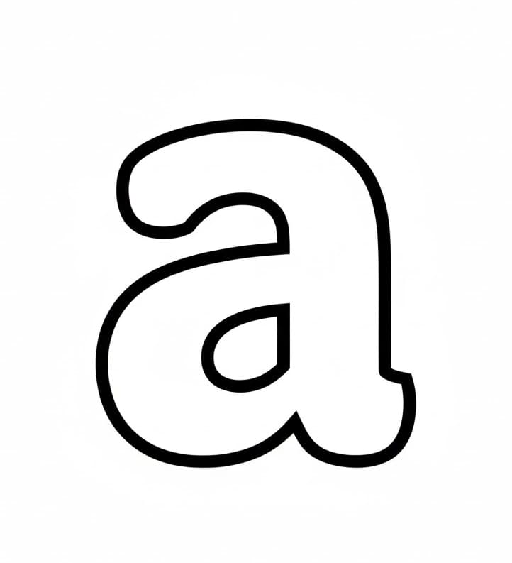 Bogstav A lodtrækning Tegninger til Farvelægning