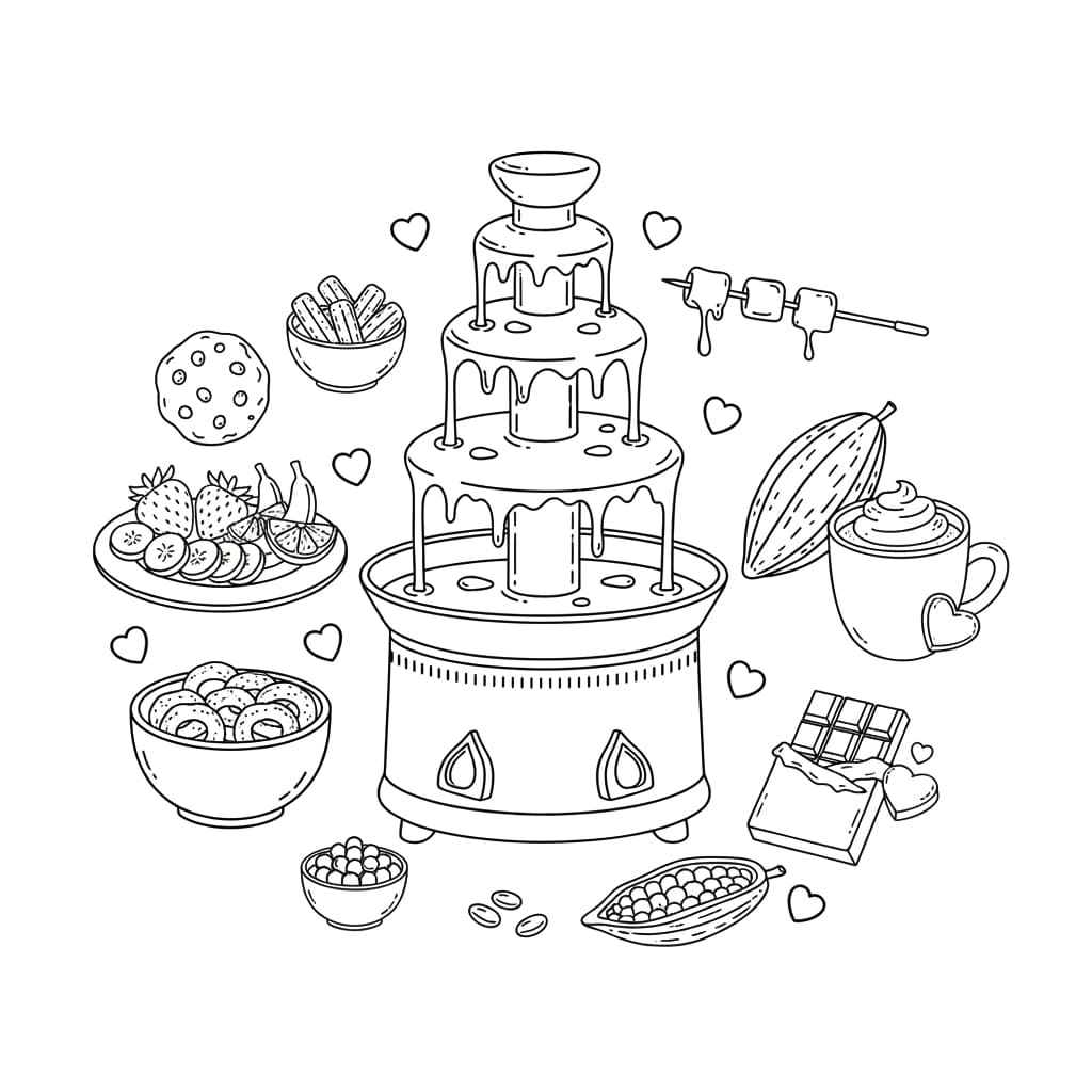 Chokolade tegning Tegninger til Farvelægning