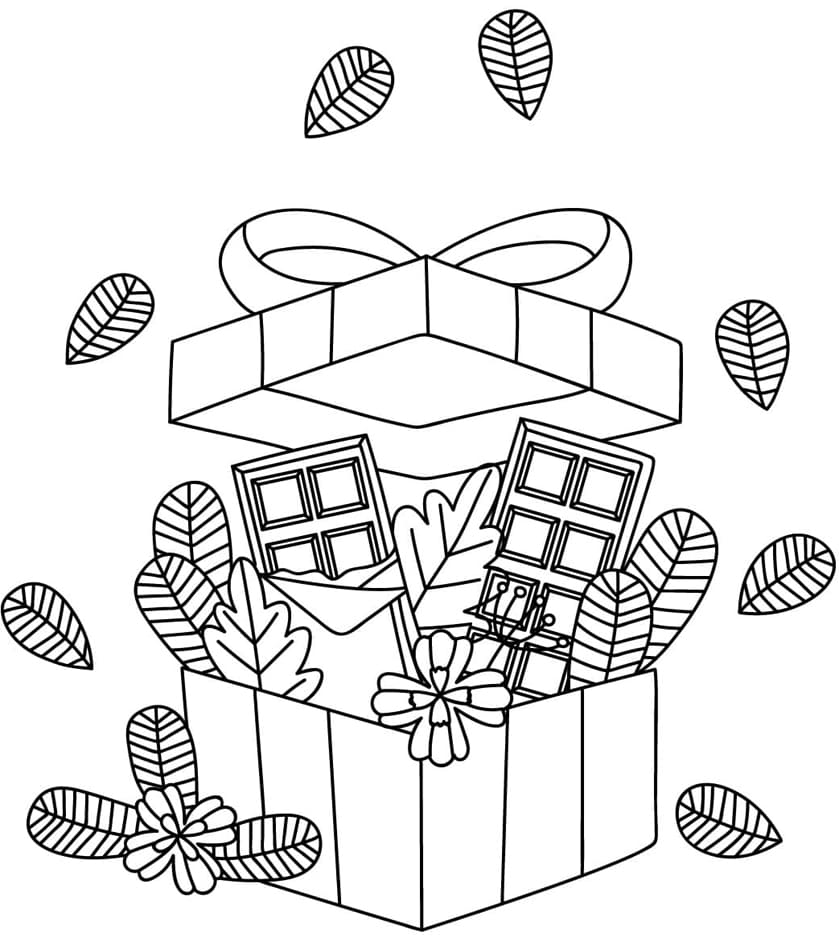 Chokoladebillede gratis Tegninger til Farvelægning