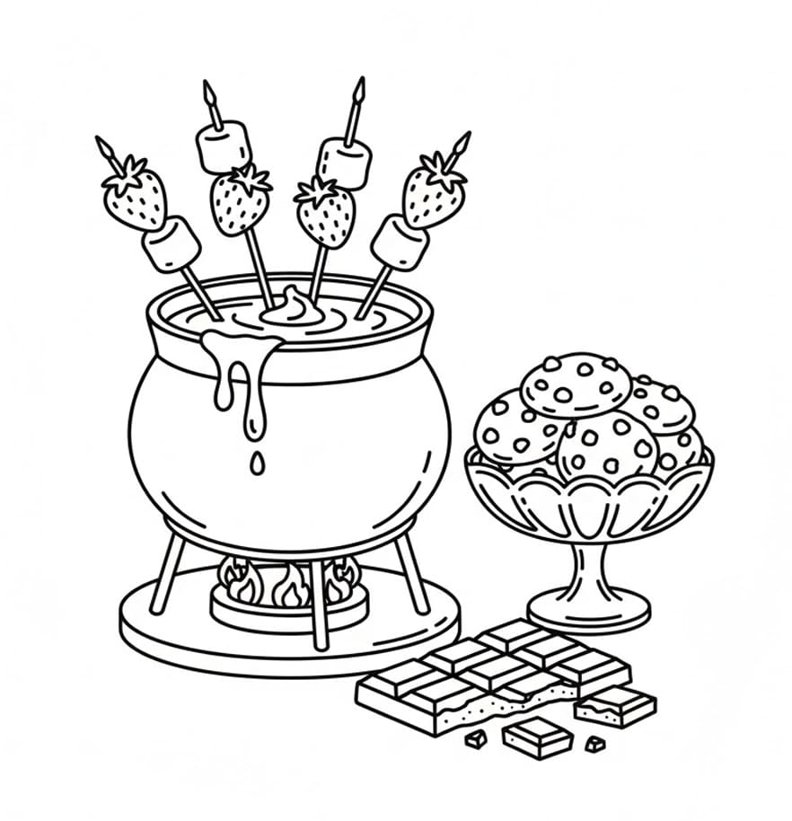 Dejlig chokolade Tegninger til Farvelægning