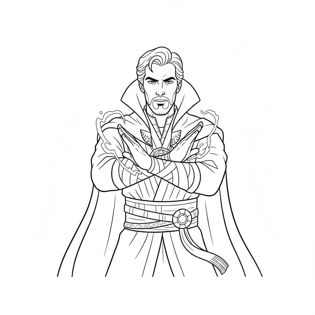 Doctor Strange gratis print Tegninger til Farvelægning