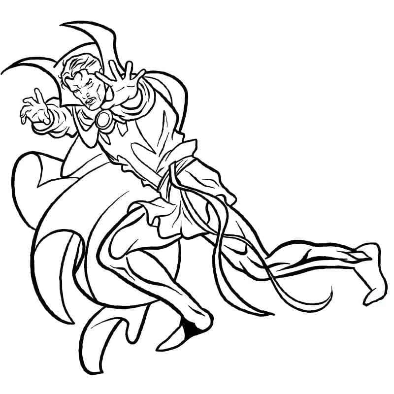 Doctor Strange gratis udskrivning Tegninger til Farvelægning