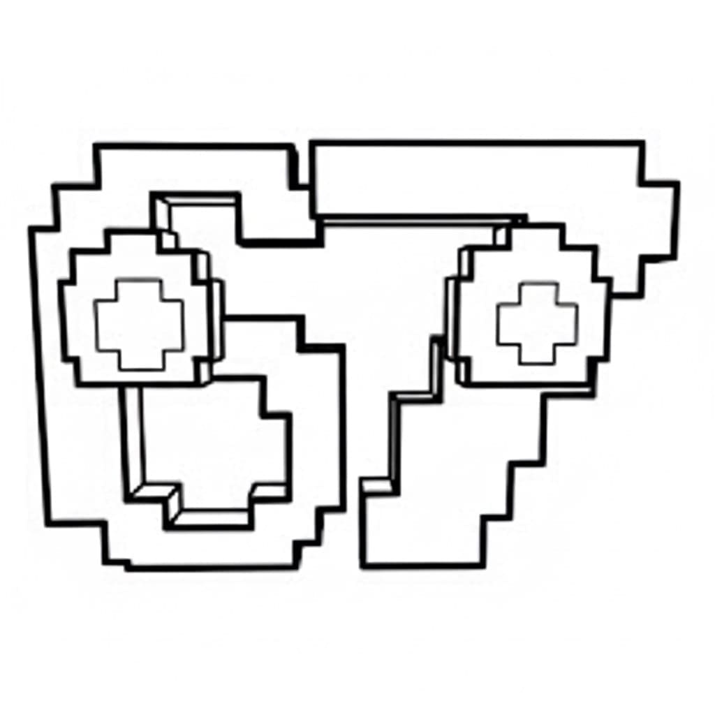 Enkel 67 Brainrot Tegninger til Farvelægning