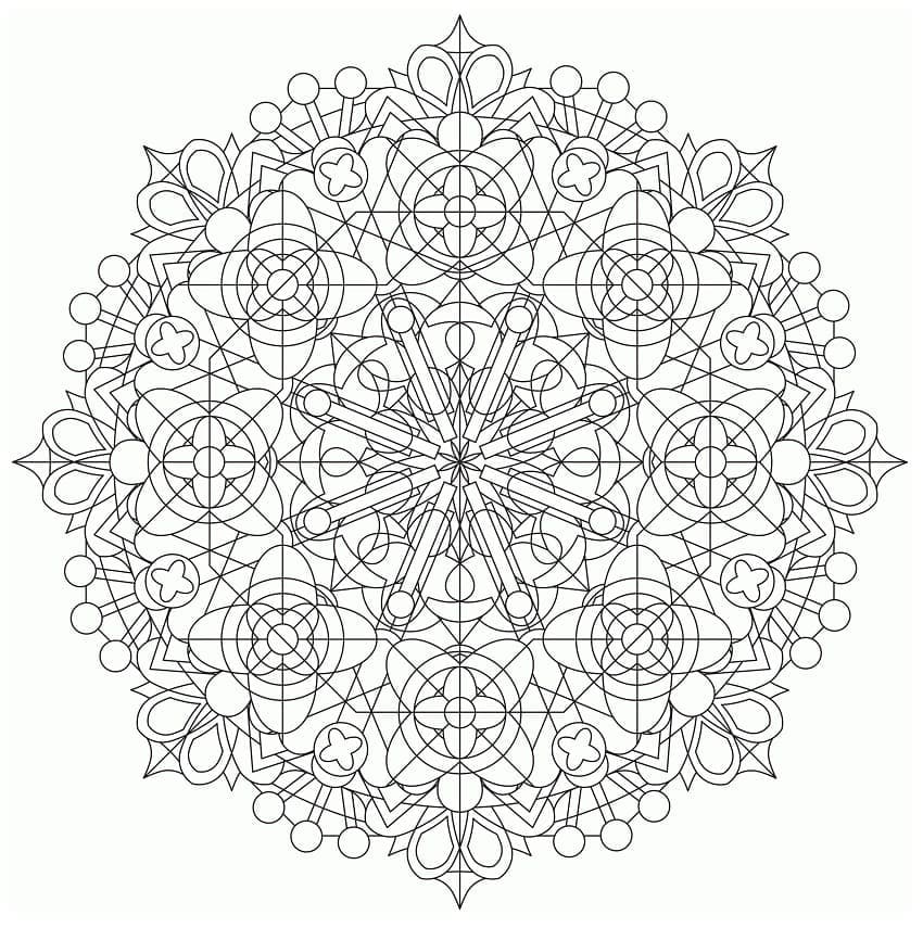 Fantastisk kalejdoskop Tegninger til Farvelægning