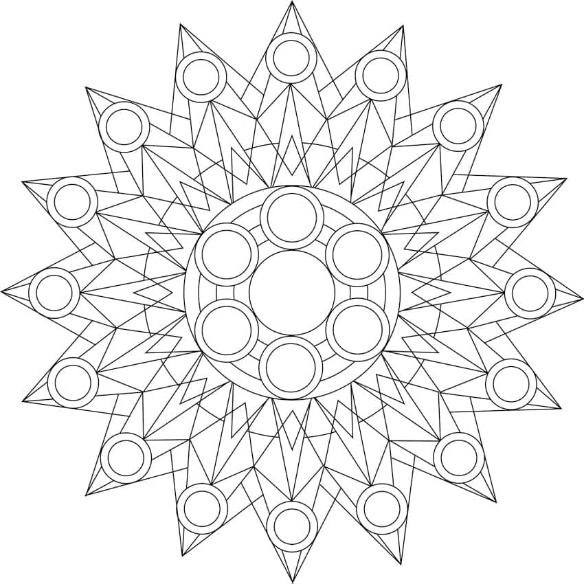Fantastisk kalejdoskop gratis Tegninger til Farvelægning