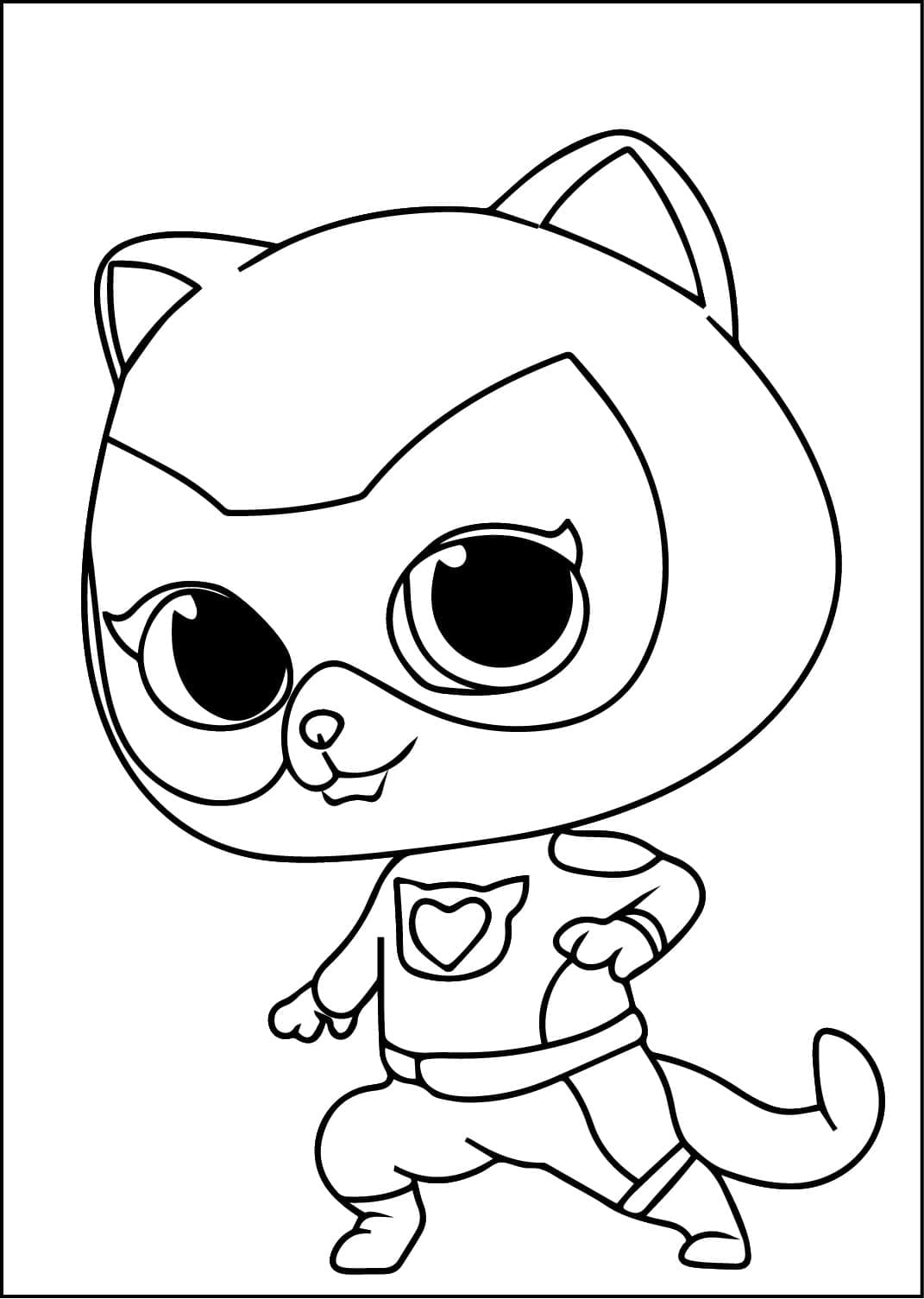 Fantastiske Superkillinger Tegninger til Farvelægning