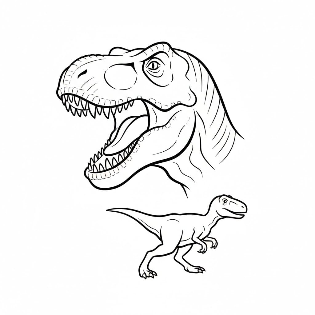 Gratis Jurassic World Tegninger til Farvelægning