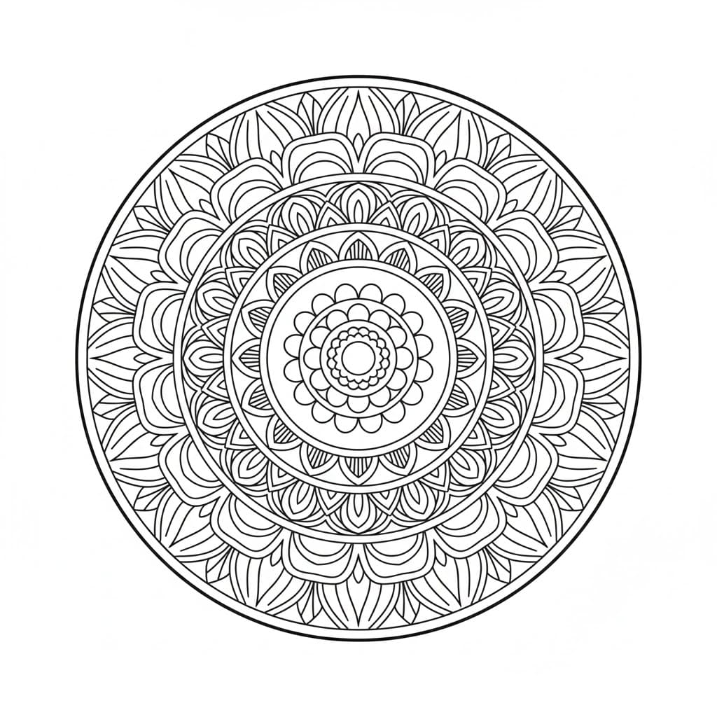 Gratis print af kalejdoskop Tegninger til Farvelægning
