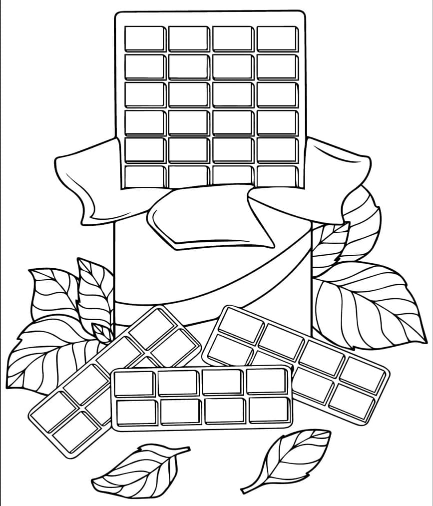 Gratis printbar chokolade Tegninger til Farvelægning